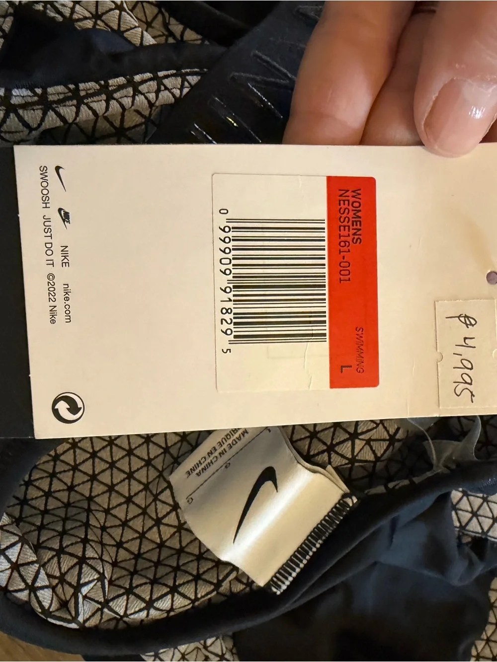Nike Black High-Neck One-Piece Swimsuit